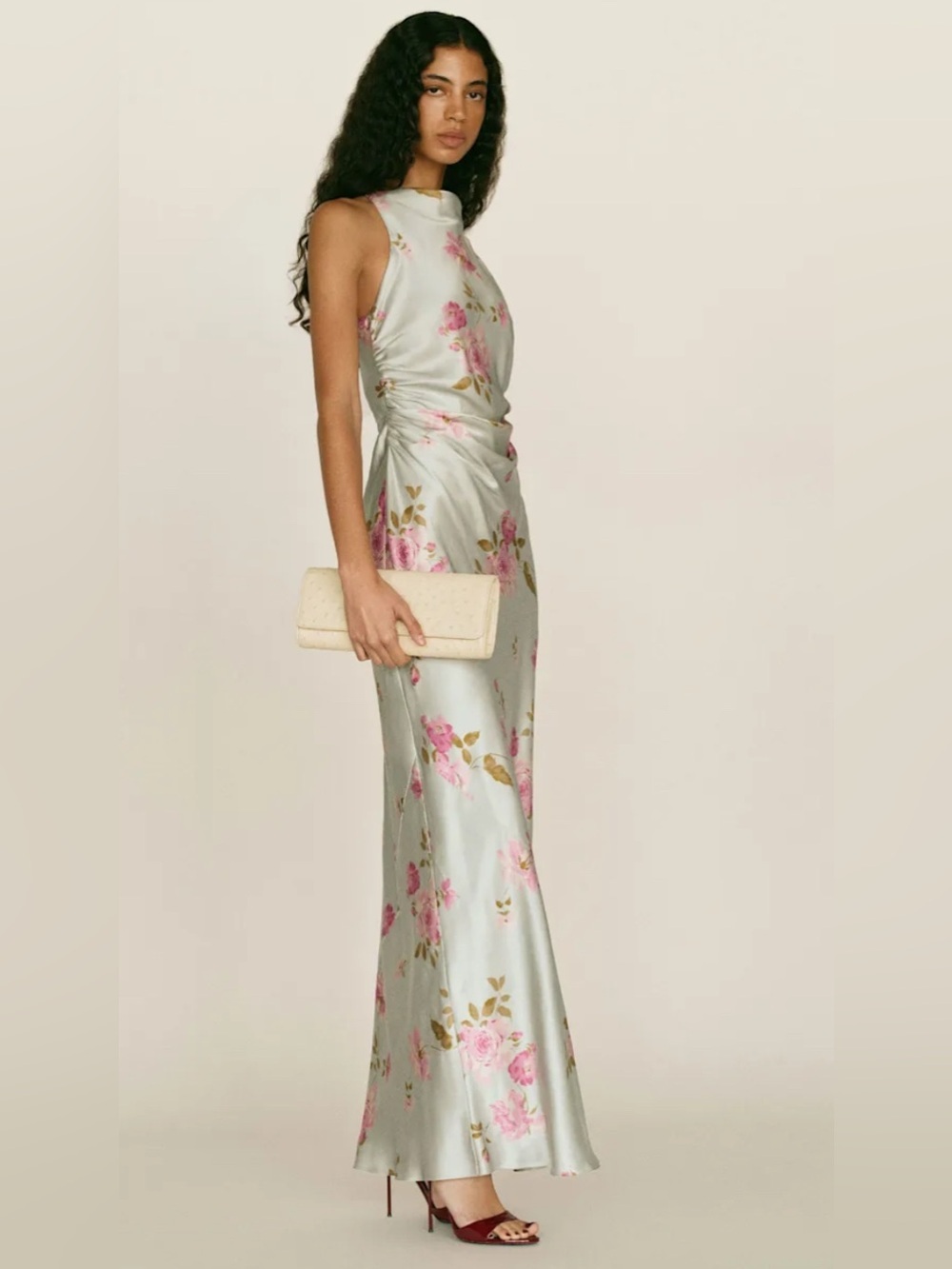 Reformation Anaiis silk floral dress windswept NWT